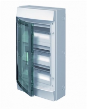 Бокс настенный 36М прозрачная дверь (3 ряда) Mistral65 (с клемм)