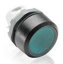 Кнопка двойная MPD1-11B (зеленая/красная) непрозрачная черная линза без текста