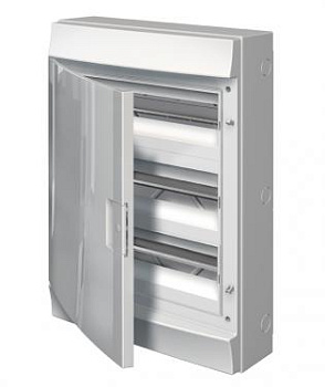 Бокс настенный Mistral41 36М прозрачная дверь (с клемм) 3 ряда