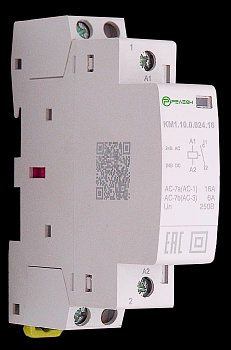 Модульный контактор 1НО контакт 16А (~/= 24В AC/DC)