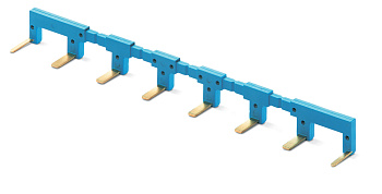 8-полюсный шинный соединитель; синий