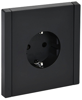 FORTE&PIANO Роз. с з/к з/ш б/к 16А FP113 чер. IEK