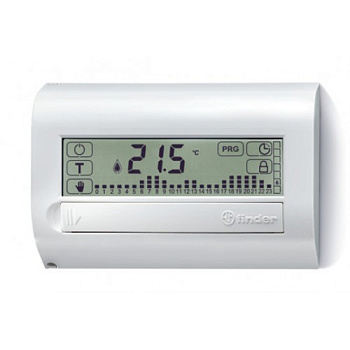 Комнатный цифровой термостат с недельным таймером Touch Basic; сенсорный экран; питание 3В DС; 1СО 5А; монтаж на стену; цвет белый