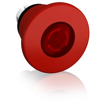 Кнопка MPMT4-11R ГРИБОК красная (только корпус) с подсветкой с у силенной фиксацией 60мм отпускание поворотом