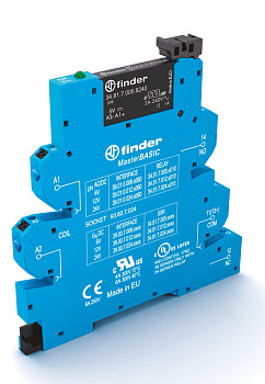 Интерфейсный модуль, твердотельное реле, серия MasterBASIC; выход 2A (240В AC); питание 24В DC; категория защиты IP20; винтовые клеммы