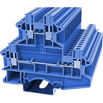 DCKKB2.5-01P-12-00A(H), Клемма винтовая, 2 ур., 2.5 мм.кв., синий, шт