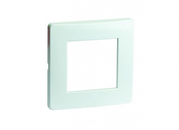 Рамка на 2 модуля (одноместная), белая, RAL9016