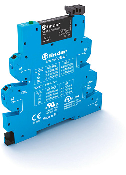 Интерфейсный модуль, твердотельное реле, серия MasterOUTPUT; выход 6A (24В DC); питание 24В DC; категория защиты IP20; безвинтовые клеммы Push-in