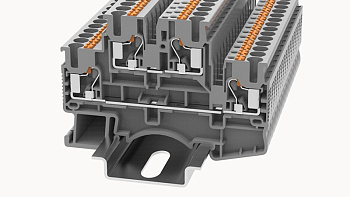 DSKK2.5-PV-01P-11-00Z(H), Клемма PUSH-IN, 2 ур.(объедин.), 2.5 мм.кв., серый, шт