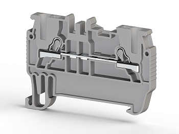 Клеммник пружинный быстрозажимной (Push in), 1,5 мм.кв. (серый); PYK1,5M