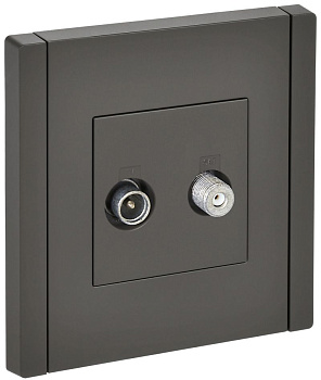 FORTE&PIANO Роз. двойная TV+SAT FP338 сер. IEK