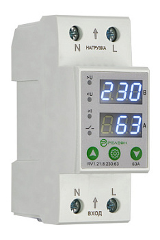 Реле контроля напряжения и тока 1L (~230В AC) 63А