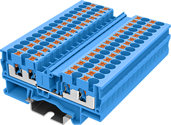 TP4-4-BU Клемма TP 2-2 проходная Push-in, сеч.4мм2, син.