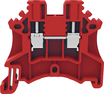 DC2.5-01P-16-00A(H), Клемма винтовая DC, 2.5 мм.кв., красный, шт