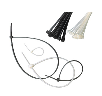 Кабельная стяжка 2,5х94, (белый); YKB 94 (100шт/упак)