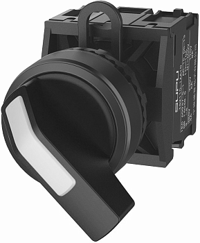 Переключатель серии TS2, длинный, 2-х позиционный, без самовозврата, чёрн.