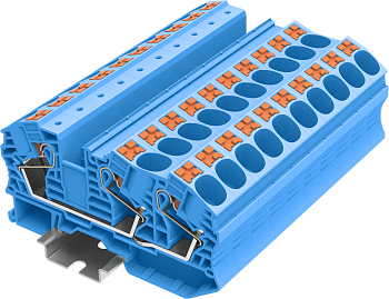 TP16-3-BU Клемма TP 1-2 проходная Push-in, сеч.16мм2, син.