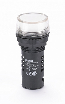 Лампа комм. ADDS D22 LED бел. 220В AC/DC ЛK-22