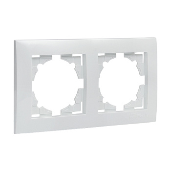 Валенсия рамка 2-местная белая EKF PROxima